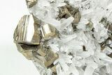 Quartz Crystals With Gleaming Pyrite - Peru #238944-2